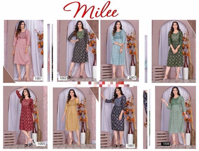 Trendz Milee Regular Wear Wholesale Designer Kurti Collection